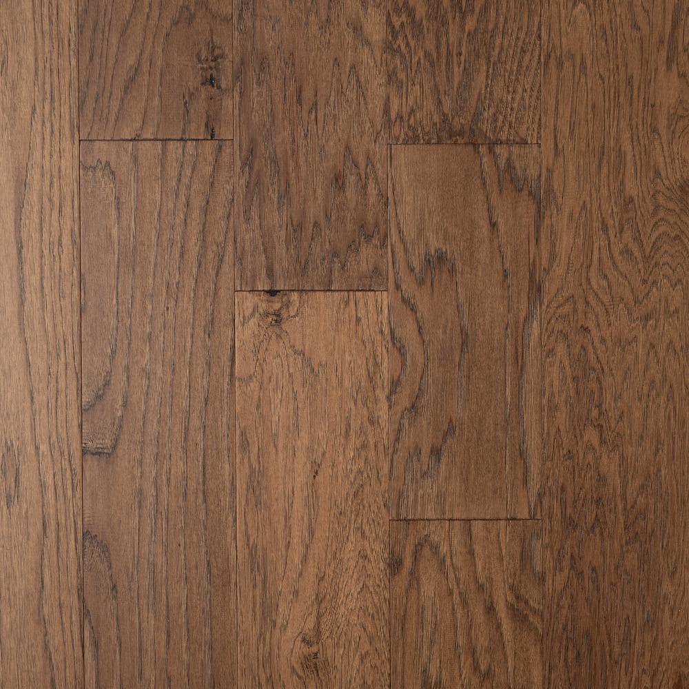 ASPEN FLOORING Brooke Hickory 3/8 in. T x 6.5 in. W Tongue and Groove Light Distressed Engineered Hardwood Flooring (43.6 sqft/case)