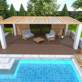 WRIGHTMASTER 1ft. x 1ft. Quick Deck Polypropylene Interlocking Deck Tile in Brown-4 (44 sq. ft. per Box)