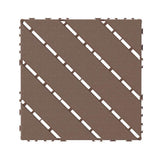 WRIGHTMASTER 1ft. x 1ft. Quick Deck Polypropylene Interlocking Deck Tile in Brown-5 (44 sq. ft. per Box)