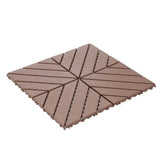 WRIGHTMASTER 1ft. x 1ft. Quick Deck Polypropylene Interlocking Deck Tile in Brown-5 (44 sq. ft. per Box)