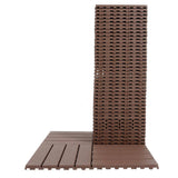 WRIGHTMASTER 1ft. x 1ft. Quick Deck Polypropylene Interlocking Deck Tile in Brown-6 (44 sq. ft. per Box)