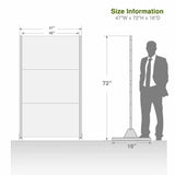 cadeninc 3.92 ft. x 6 ft. Metal Privacy Screen Panels in Brown