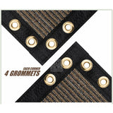 COLOURTREE 4 ft. x 12 ft. Brown Privacy Fence Screen Mesh Fabric Cover Windscreen with Reinforced Grommets for Garden Fence