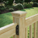 4 in. x 4 in. Newbury High Pyramid Pressure Treated Pine Post Cap