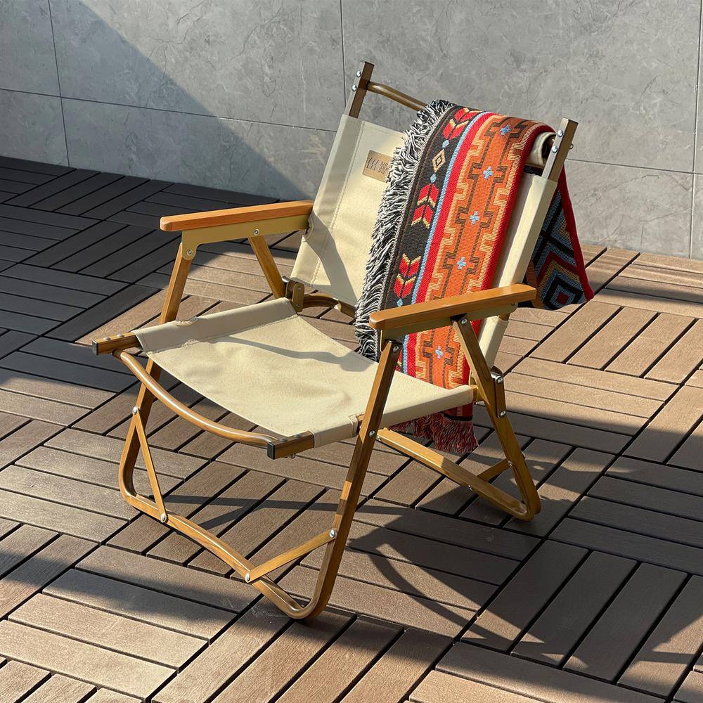 1 ft. x 1 ft. Outdoor Square Waterproof Deck Tile in Brown, All Weather Use ( 44 Per Case)