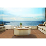 1 ft. x 1 ft. Plastic Composite Deck Tile in Brown, Resist Rust, Water, Easy to DIY and Maintain(20 per Case)