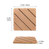 1 ft. x 1 ft. Plastic Composite Deck Tile in Brown, Resist Rust, Water, Easy to DIY and Maintain(35 per Case)