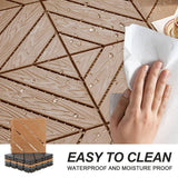1 ft. x 1 ft. Plastic Composite Deck Tile in Brown, Resist Rust, Water, Easy to DIY and Maintain(35 per Case)