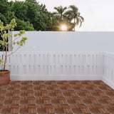 12 in. x 12 in. Outdoor Acacia Wood Flooring Interlocking Deck Tiles in Brown (10-Pieces)