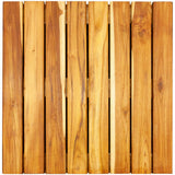DeckWise WiseTile 2 ft. x 2 ft. Solid Hardwood Plantation Teak Deck Tile in Brown (1 Tile)