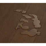 Sure+ Brown Hickory Hickory 1/4 in. T x 6.5 in. W Click Lock Wire Brushed Engineered Hardwood Flooring (21.7 sq.ft./case)