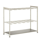 Honey-Can-Do Silver Steel Entryway or Closet Hanging Boot Storage and Drying Rack