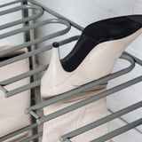 Honey-Can-Do Silver Steel Entryway or Closet Hanging Boot Storage and Drying Rack