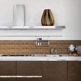 Jeffrey Court Lava Cake Cold Spray Browns/Tans 3 in. x 6 in. Glossy Glass Wall Tile (1 sq. ft. / pack)