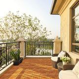 Karl home 1 ft. x 1 ft. Wood Composite Deck Tile in Brown (9 per Case)