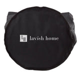 Lavish Home Brown Collapsible Canvas Laundry Basket
