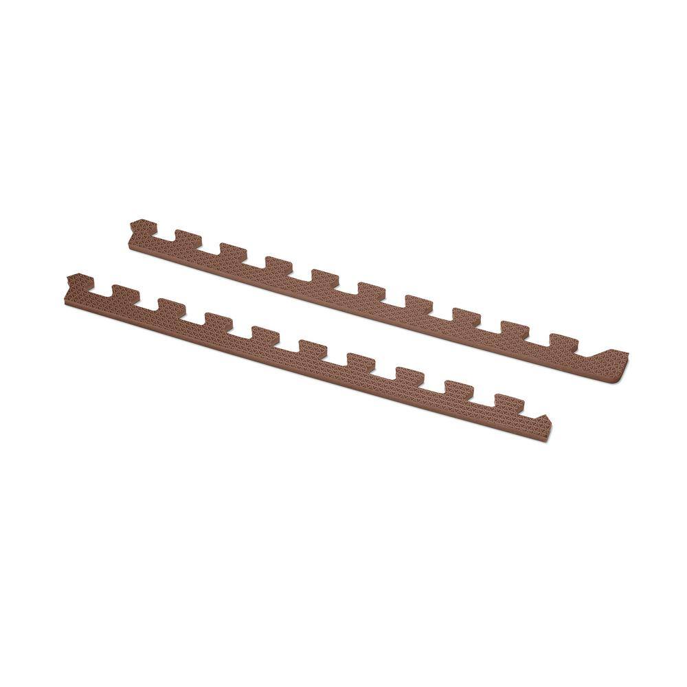 Norsk Brown 24 in. x 24 in. EVA Foam Non-Toxic Solid Color Interlocking Tiles (144 sq. ft. - 36 tiles)
