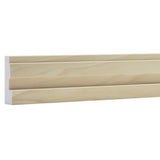 Ornamental Mouldings 5625 in. D x 3.5 in. W x 92 in. L Unfinished Poplar Wood Beckett Casing Molding