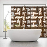6.3 ft. H x 4 ft. W Brown Outdoor Privacy Screen Metal Decorative Screen Panel Freestanding Garden Fence Panels