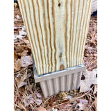 Post Protector 6 in. x 6 in. PVC Finish and Sealing Cap