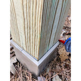 Post Protector 6 in. x 6 in. PVC Finish and Sealing Cap