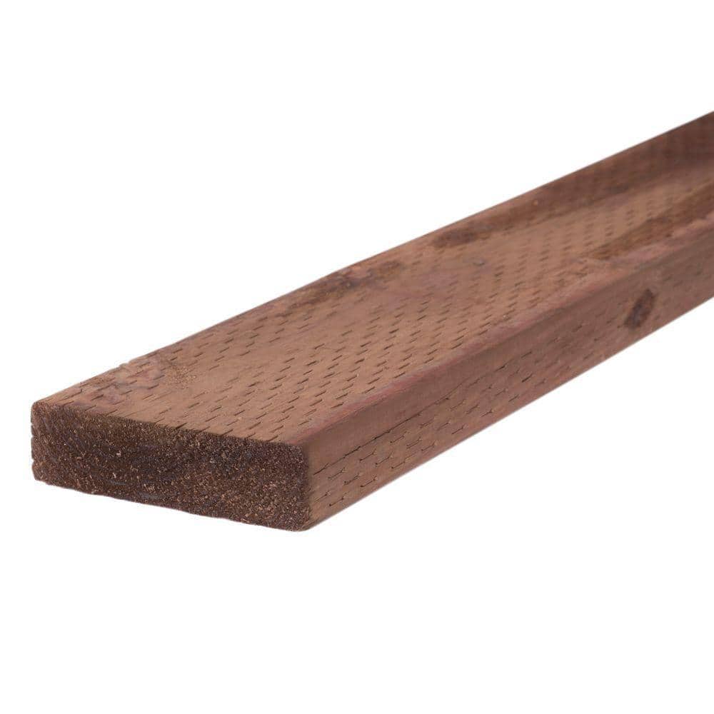 2 in. x 8 in. x 10 ft. #2 and Better S4S Pressure-Treated Hem-Fir Brown Tone Stained Ground Contact Lumber