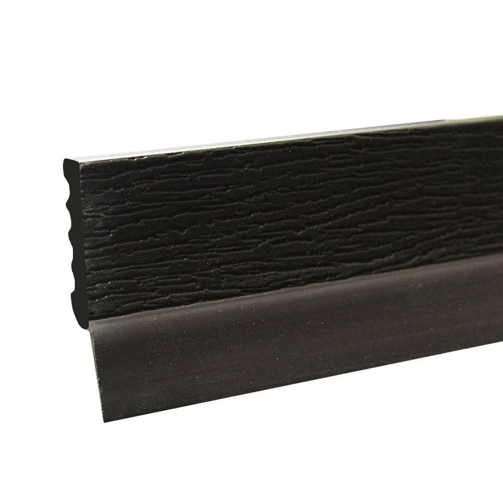Royal Mouldings 2149 7/16 in. x 2 in. x 108 in. PVC Composite Ideal Brown Garage Door Stop Molding