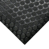Rubber-Cal Coin Grip 4 ft. x 14 ft. Brown Commercial Grade PVC Flooring
