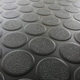 Rubber-Cal Coin Grip 4 ft. x 15 ft. Brown Commercial Grade PVC Flooring