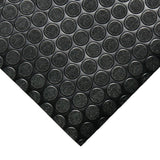 Rubber-Cal Coin Grip 4 ft. x 15 ft. Brown Commercial Grade PVC Flooring