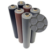 Rubber-Cal Coin Grip 4 ft. x 20 ft. Brown Commercial Grade PVC Flooring