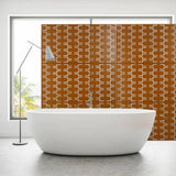 Sudzendf Outdoor and Indoor Freestanding Decorative Privacy Screen Metal Privacy Screen, Fence Panels in Brown