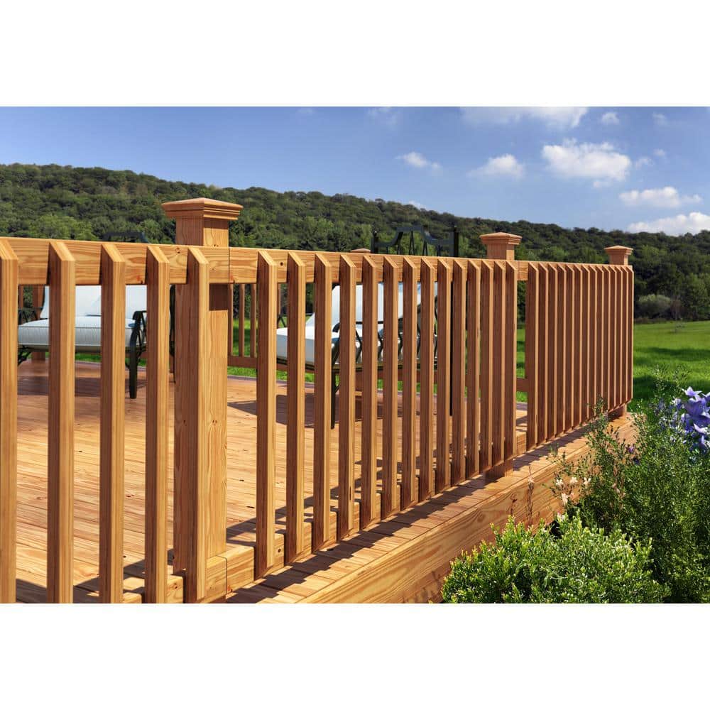 ProWood 2 in. x 2 in. x 36 in. Pressure-Treated Cedar-Tone Square End Baluster (16-Pack)