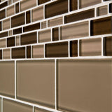 Jeffrey Court Fieldstone Gloss Browns/Tans 3 in. x 6 in. Glass Wall Tile (1 sq. ft. / Pack)
