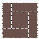 Tidoin Outdoor 1 ft. x 1 ft. Composite Deck Tile in Brown(44 Per Box)