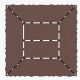 Tidoin Outdoor 1 ft. x 1 ft. Composite Deck Tile in Brown(44 Per Box)