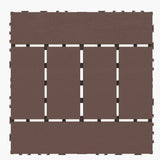 Tidoin Outdoor 1 ft. x 1 ft. Composite Deck Tile in Brown(44 Per Box)