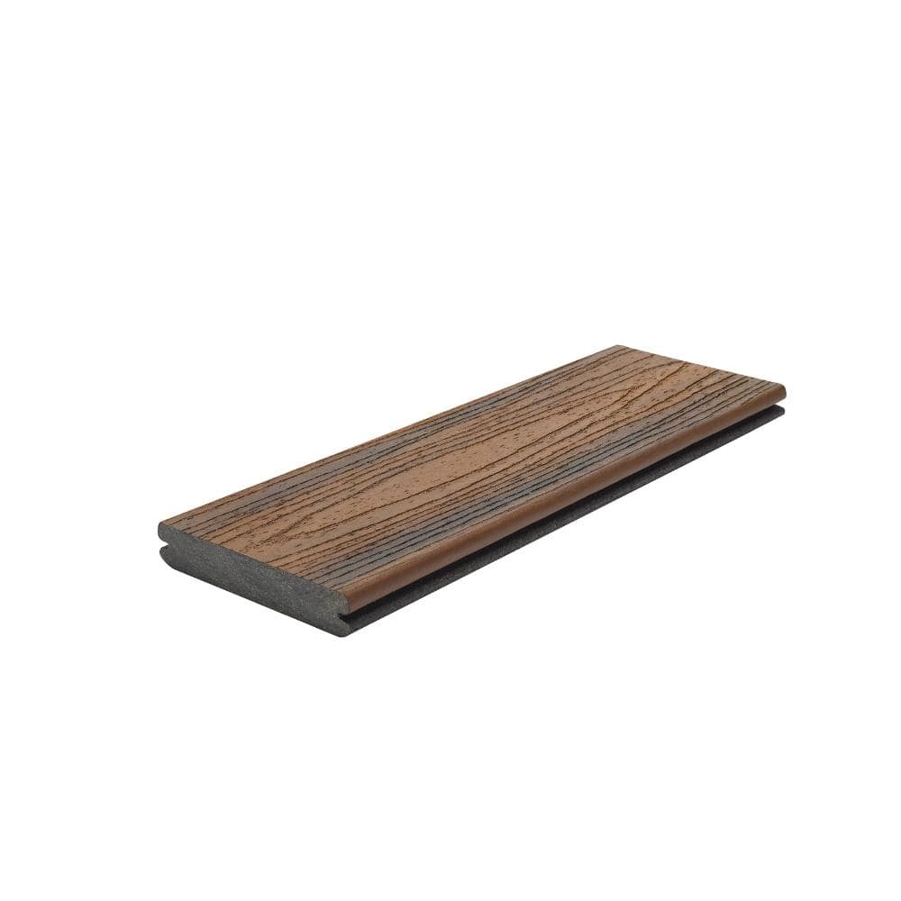 Trex Transcend Spiced Rum Grooved Edge Composite Deck Board