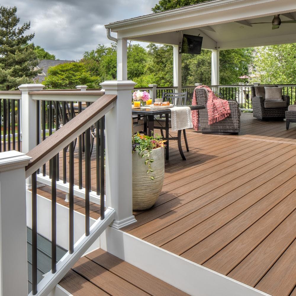Trex Transcend Spiced Rum Grooved Edge Composite Deck Board