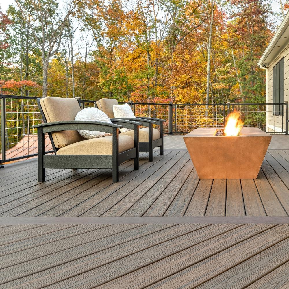 Trex Transcend Spiced Rum Grooved Edge Composite Deck Board