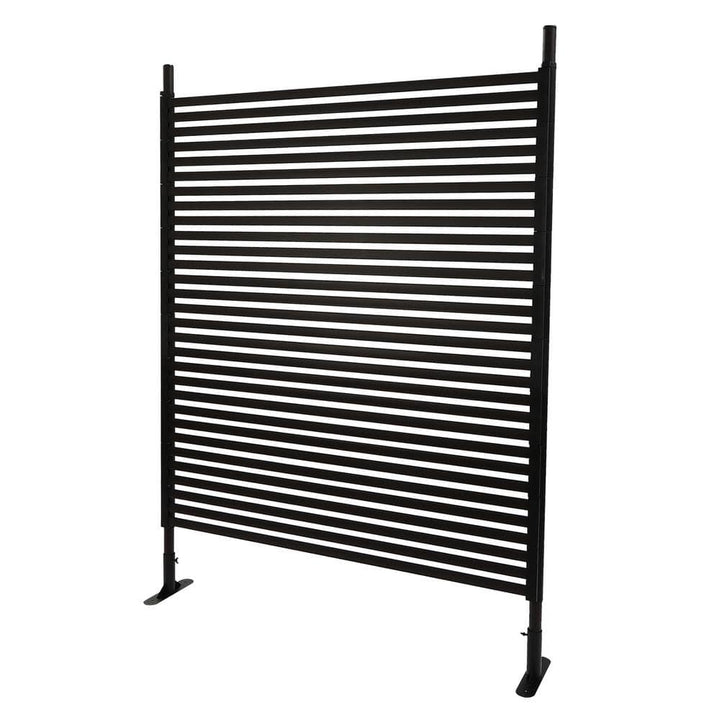 YIYIBYUS 5.91 ft. x 3.94 ft. Outdoor Metal Steel Freestanding Privacy Fence Screen Patio Garden Decorative Fence