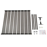 YIYIBYUS 4.92 ft. x 3.94 ft. Outdoor Metal Steel Freestanding Privacy Fence Screen Patio Garden Decorative Fence