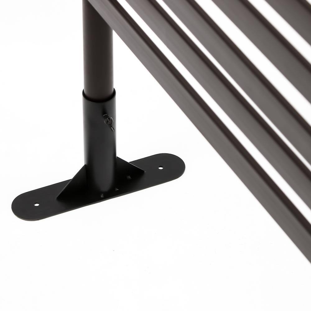 YIYIBYUS 4.92 ft. x 3.94 ft. Outdoor Metal Steel Freestanding Privacy Fence Screen Patio Garden Decorative Fence
