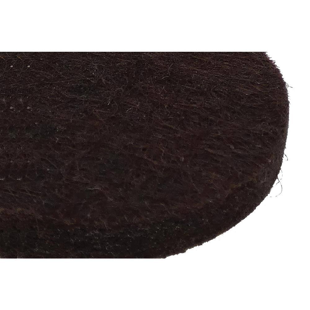 Richelieu 1 in. Round Self-Adhesive Felt Pads, Brown (48-Pack)