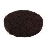Richelieu 1 in. Round Self-Adhesive Felt Pads, Brown (48-Pack)