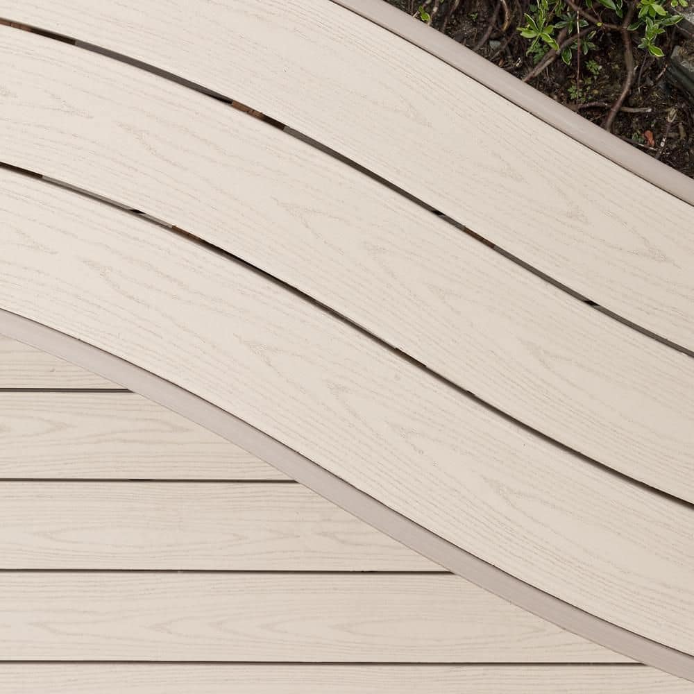 TimberTech Advanced PVC Harvest 1 in. x 6 in. x 1 ft. Square Brownstone PVC Sample (Actual: 1 in. x 5 1/2 in. x 1 ft)
