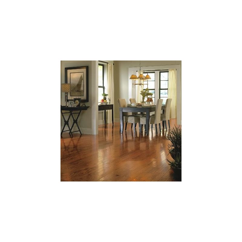 Bruce Turlington Lock & Fold 3 in. Wide Engineered Oak Hardwood Flooring, Smooth, Gunstock — 22 sq. ft./Carton