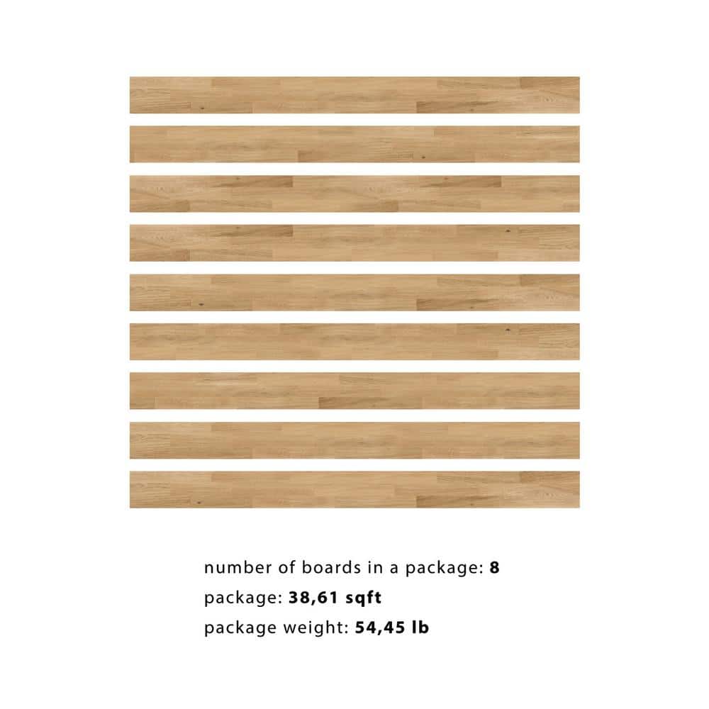 Baltic Wood Brushed European Oak 1/2 in. T x 7.19 in. W Click Lock Wire Brushed Engineered Hardwood Flooring (38.61 sq. ft./case)