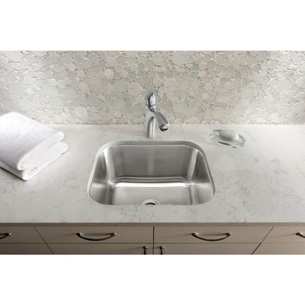 Blanco Stellar Stainless Steel Undermount Laundry Sink - Brushed Satin