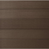 CREATIVE SURFACES 6 ft. x 6 ft. Composite Fence Series Mocha Brushed Fence Panel (12-Pack)